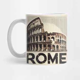 Italy Roma coliseum colosseum Travel Retro Poster Mug